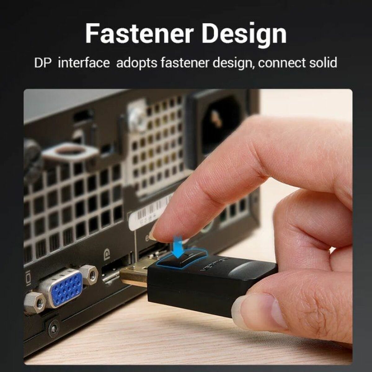 Adaptador DisplayPort a VGA Vention HBLBG Negro 1,5 m