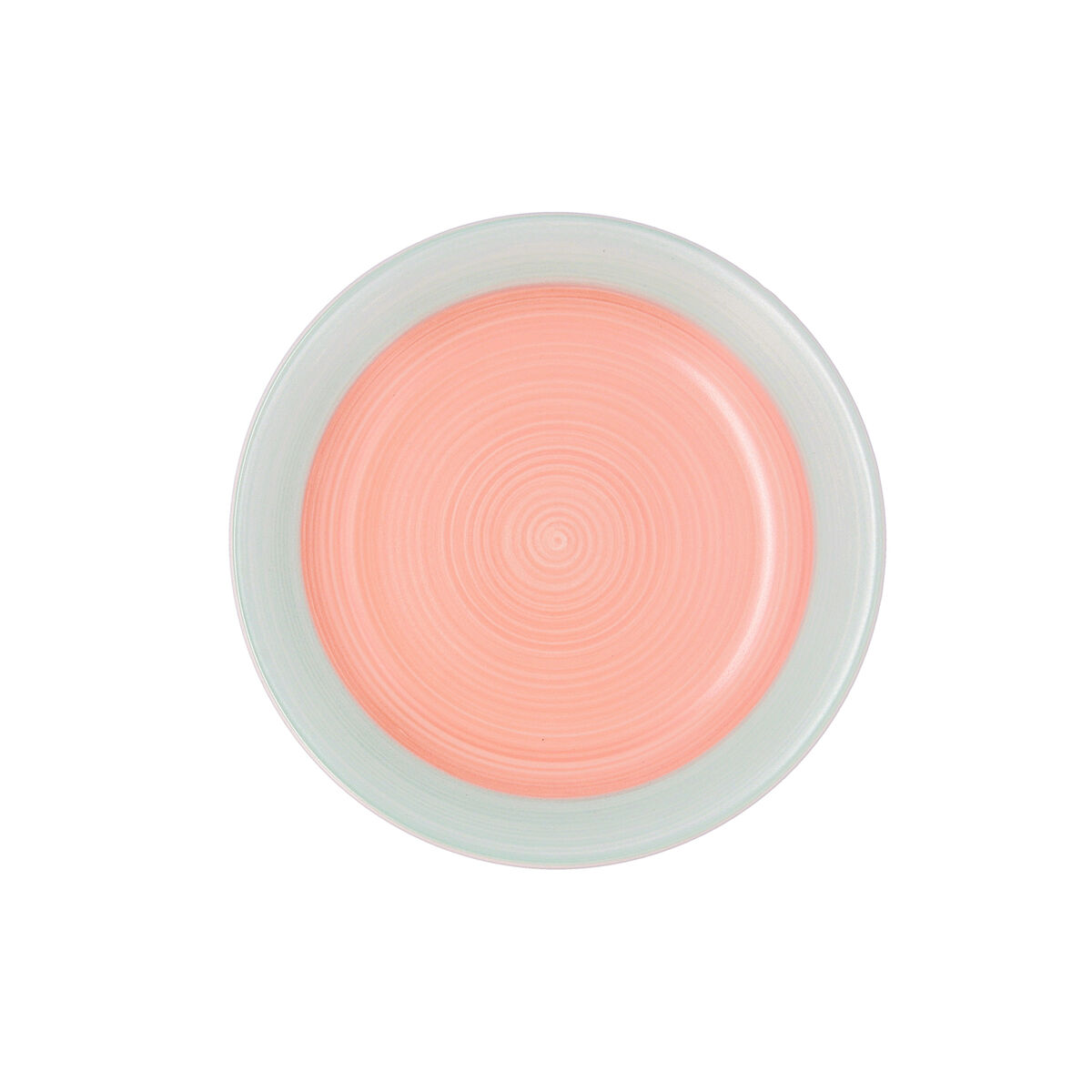 Plato de Postre Quid Kaleido Verde Coral Cerámica 19 cm (12 Unidades)