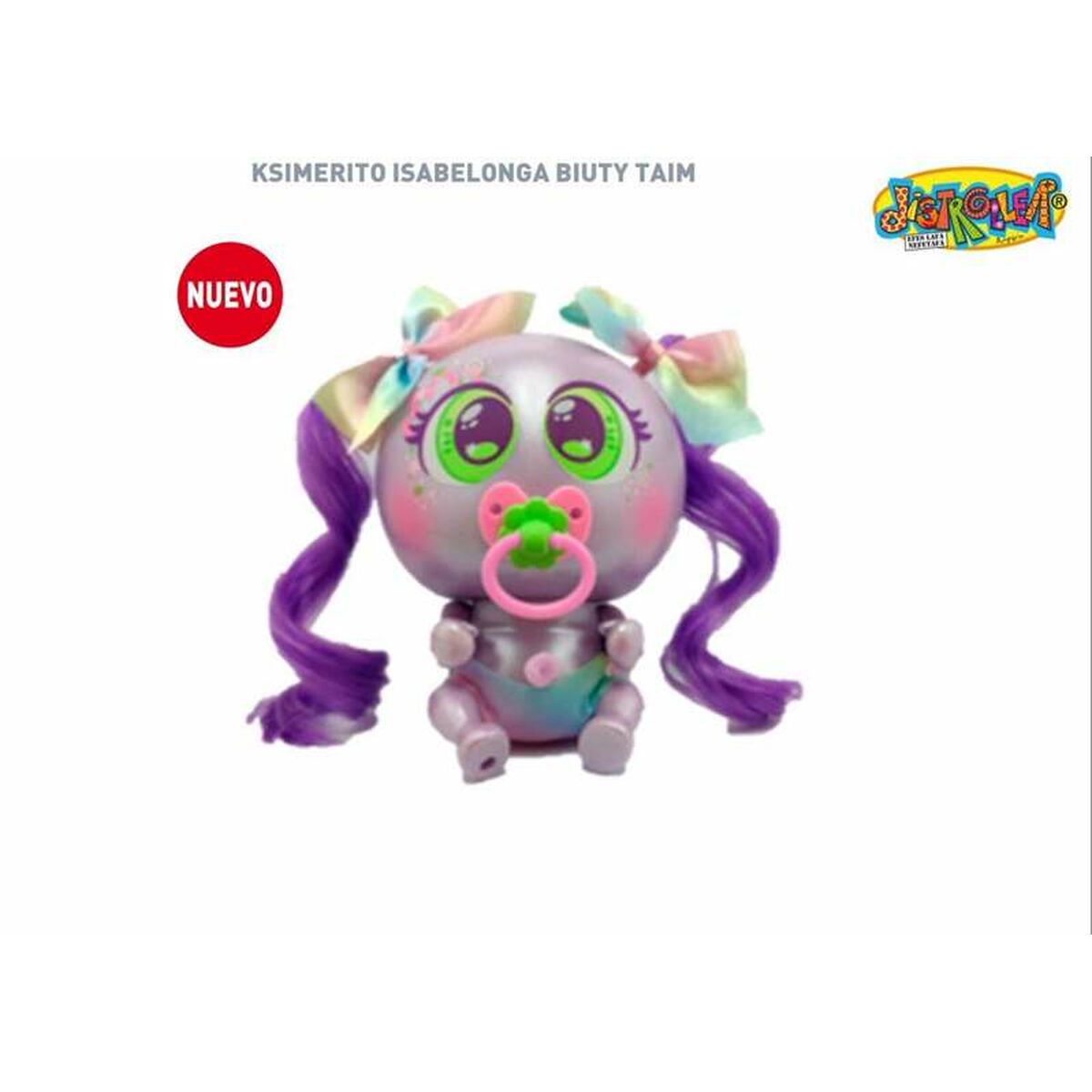 Muñeco Bebé Bandai Ksimerito Isabelonga Biuty Taim 18,5 x 16 x 19,5 cm