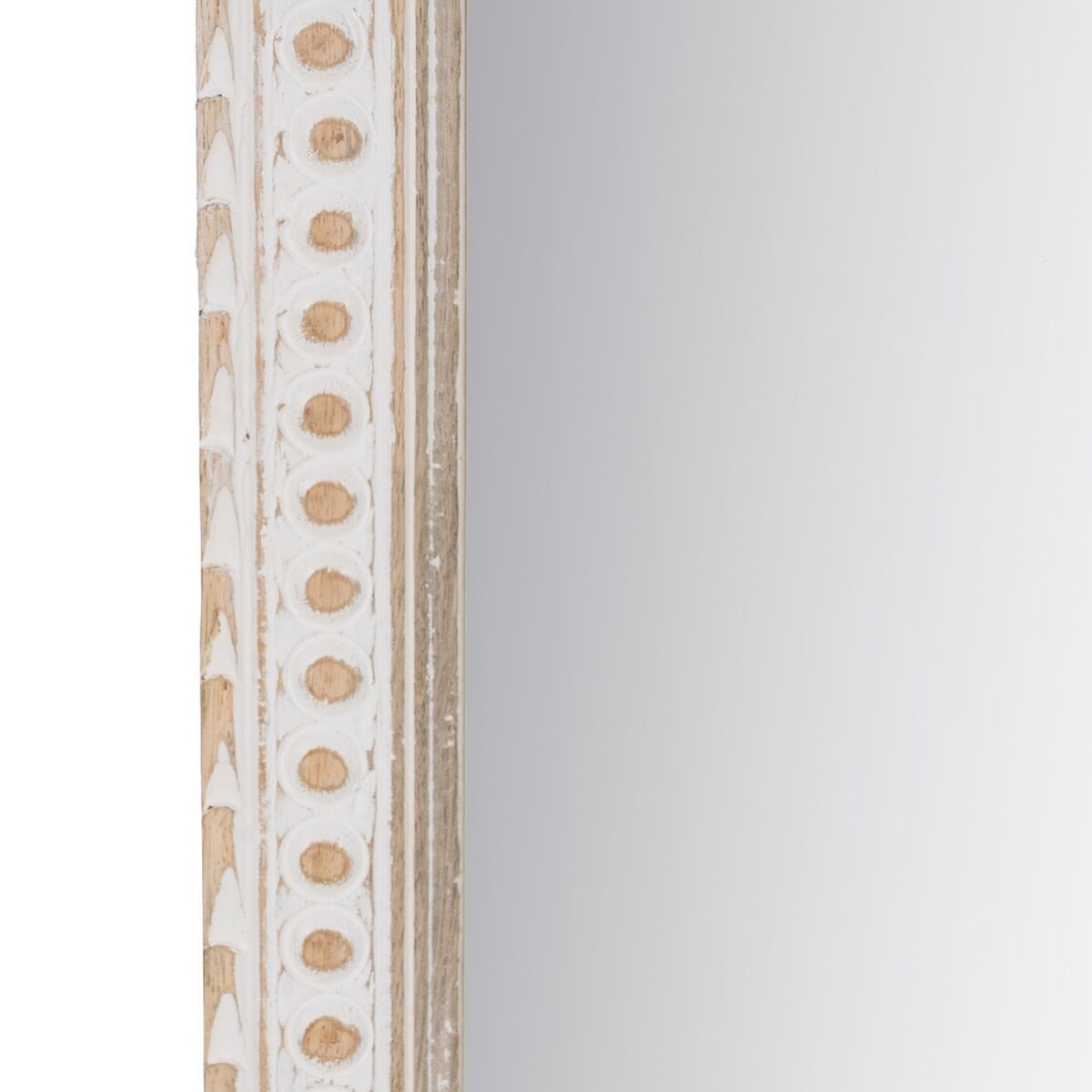 Espejo de pared Blanco Natural Vertical 60,9 x 3,8 x 152,4 cm