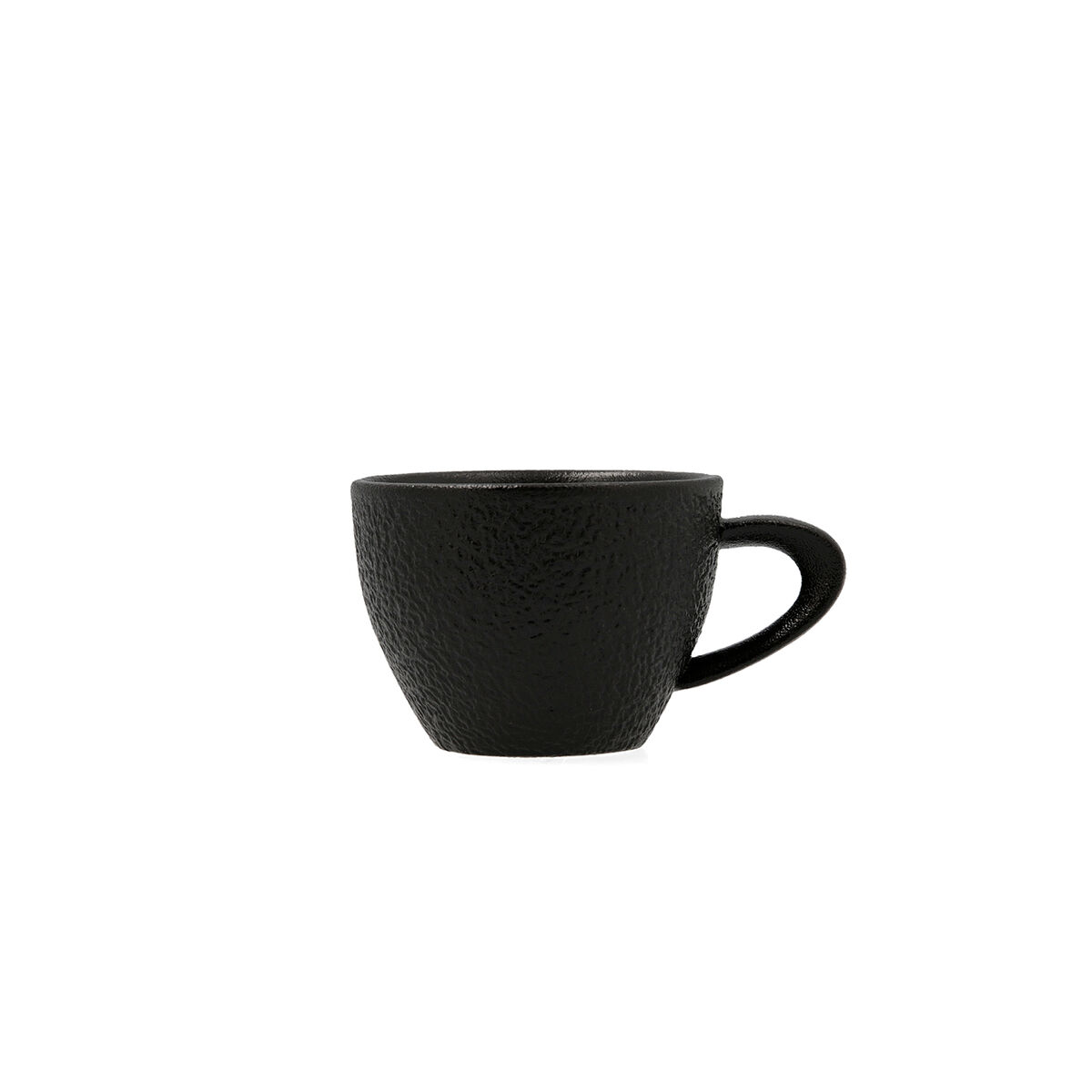 Juego de Tazas de Café Bidasoa Fosil Negro Cerámica Alúmina 800 ml (12 Unidades)
