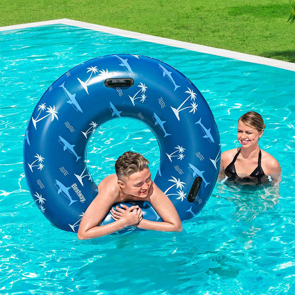 Bestway Flotador Hinchable con Asas Nautica Color Surtido D119 cm +12 Años Playa y Piscina 36353