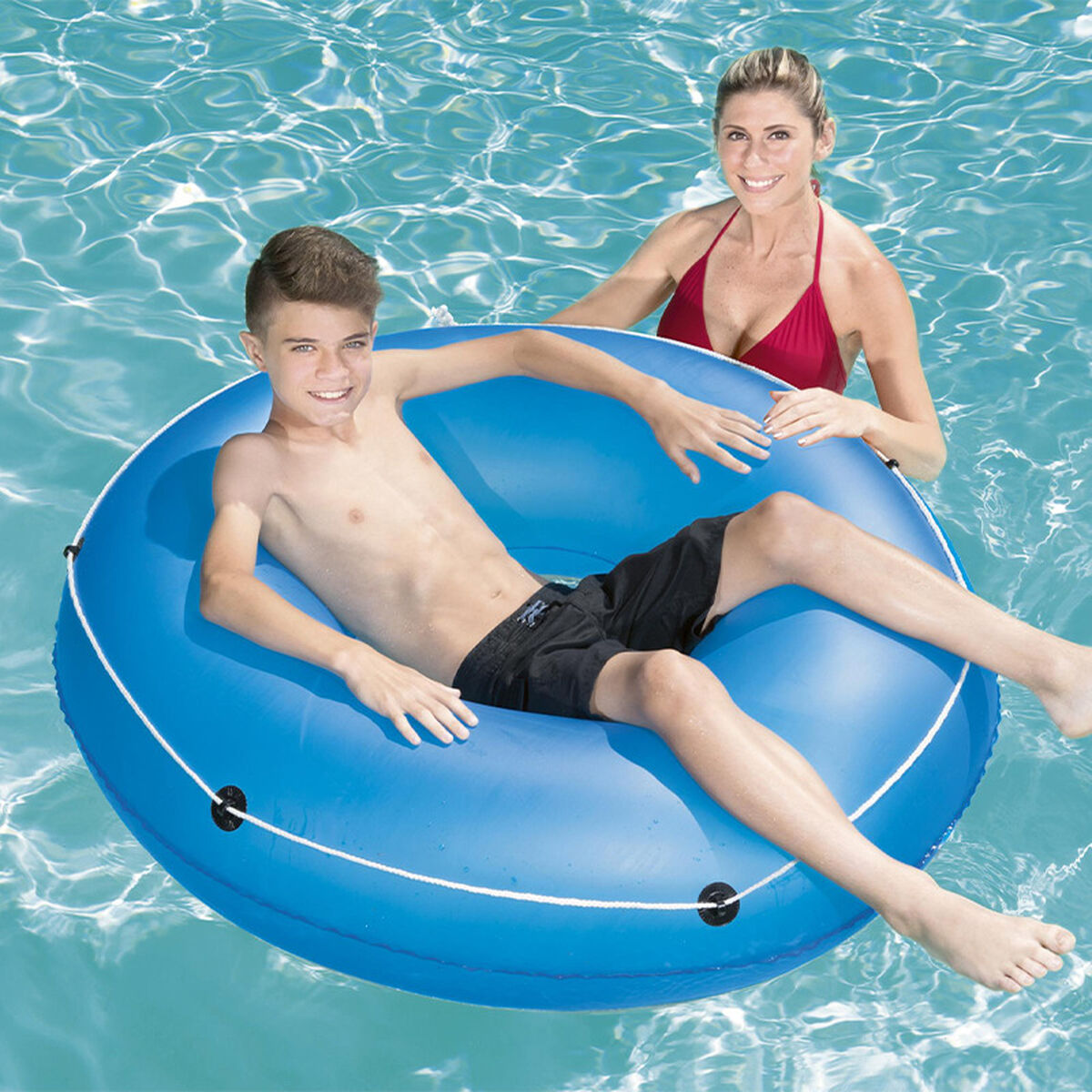 Bestway Flotador Hinchable Liso con Cuerda Color Surtido D119 cm +12 Años Playa y Piscina 36120