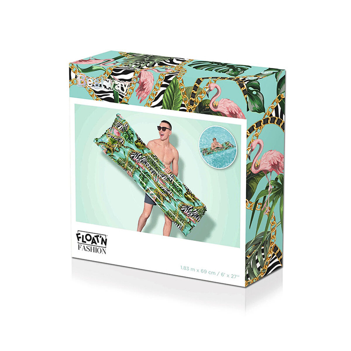 Bestway Colchoneta Hinchable Fantasia Floral 183x69 cm Playa y Piscina 44083