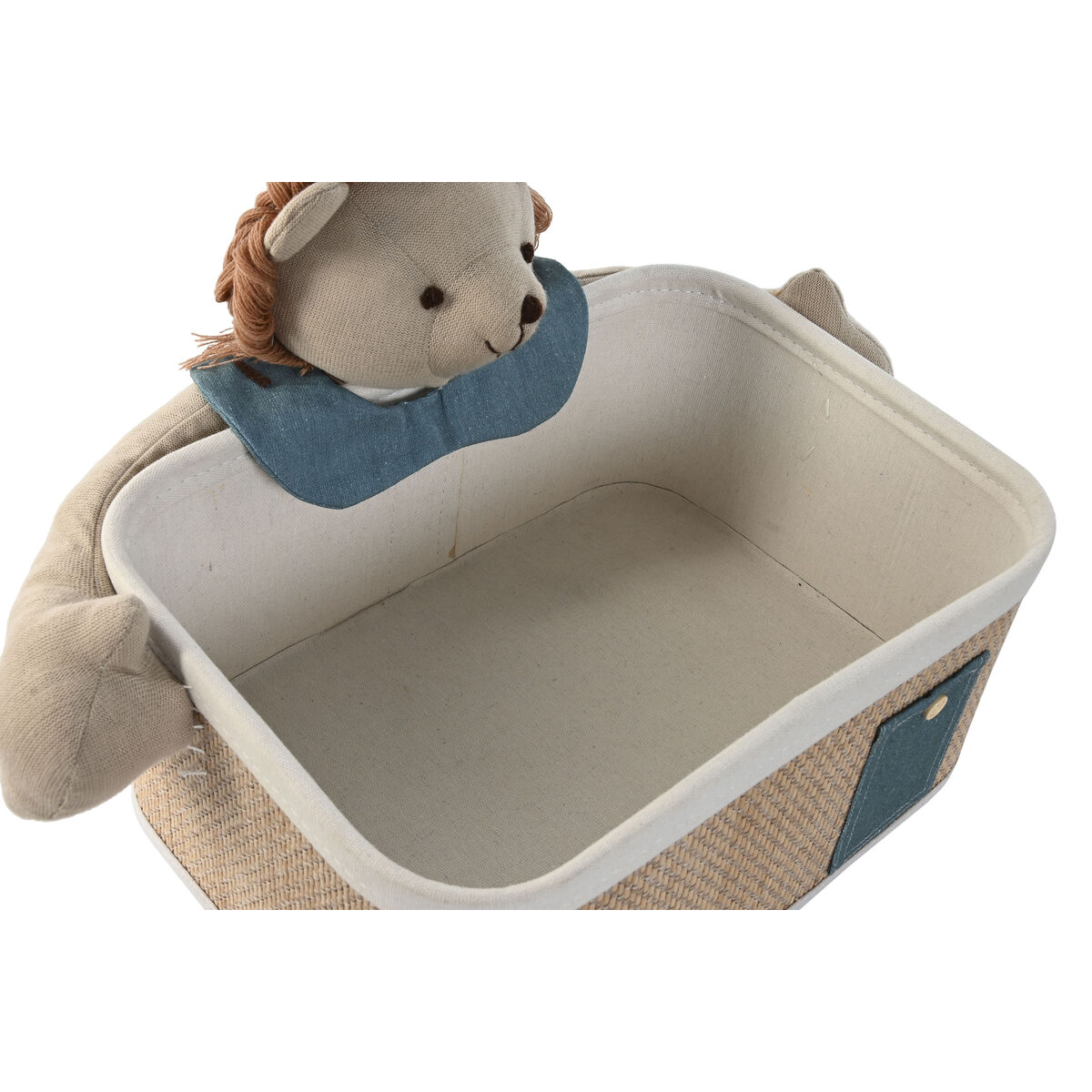 Juego de Cestas Home ESPRIT Verde Natural 40 x 32 x 27 cm 2 Piezas