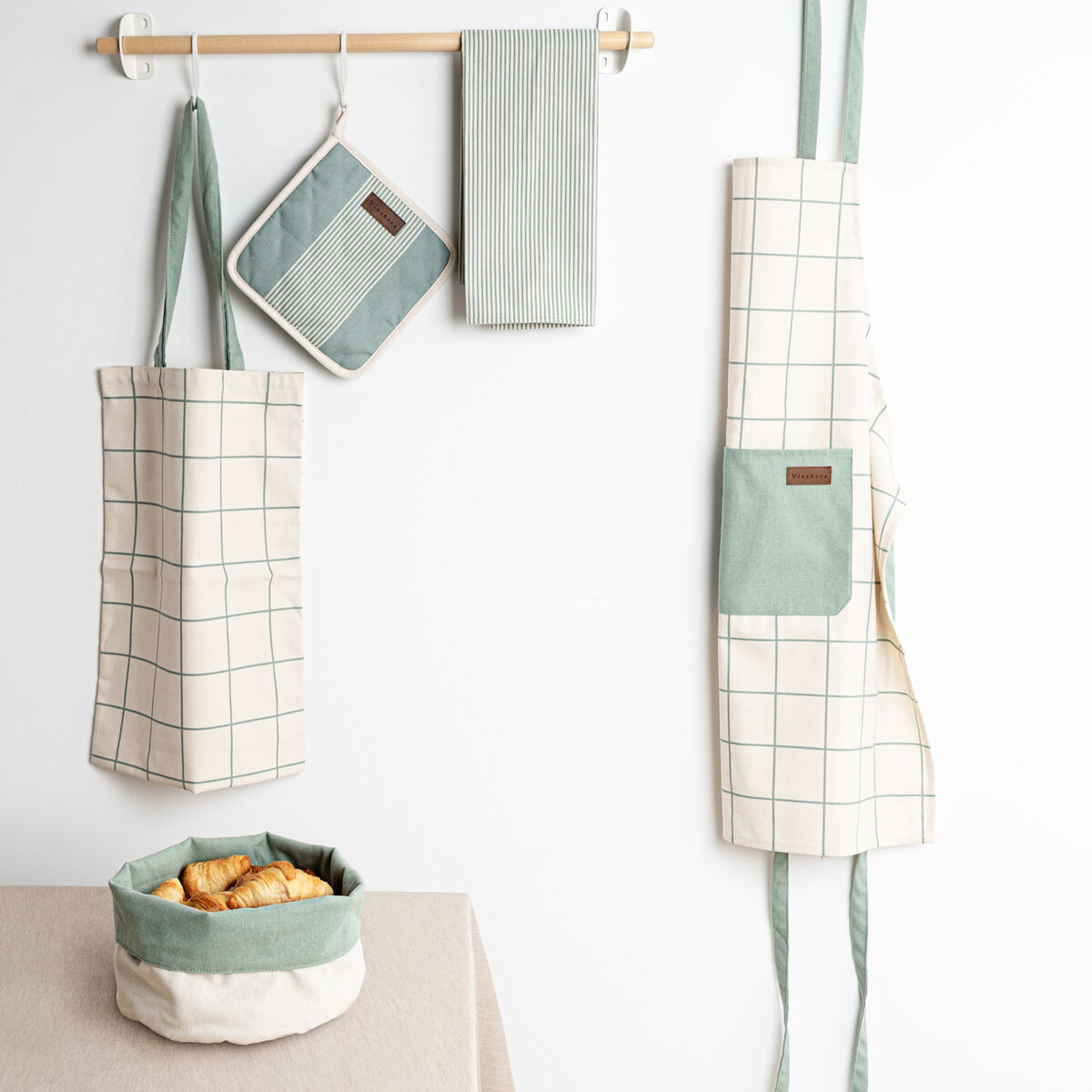 Cesta para el Pan Vinthera Okapi Bicolor Textil 20 cm Material reciclado