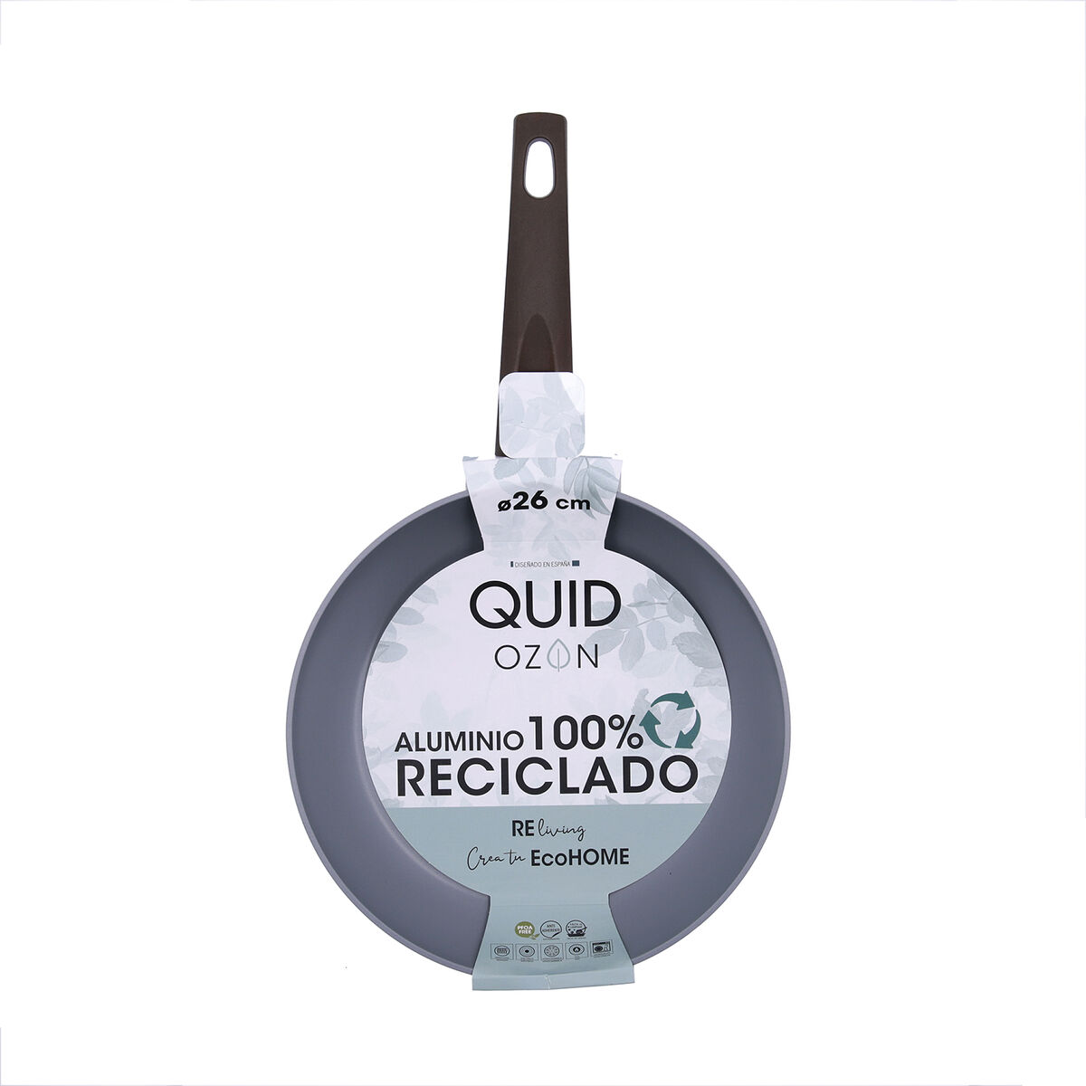 Sartén Quid Ozon Verde Metal Aluminio Forjado 26 cm