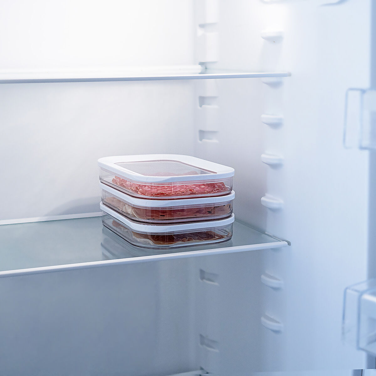 Fiambrera Rectangular con Tapa Quid Rico Transparente Plástico 22 x 16 x 3,5 cm