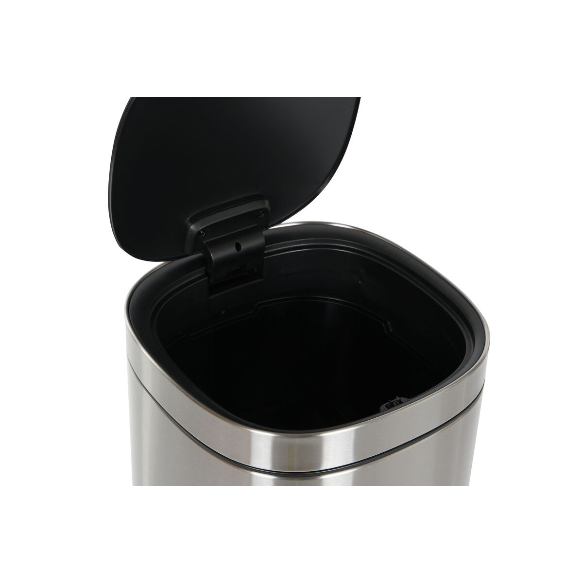 Papelera Home ESPRIT Plateado Acero Inoxidable Polipropileno 30 L