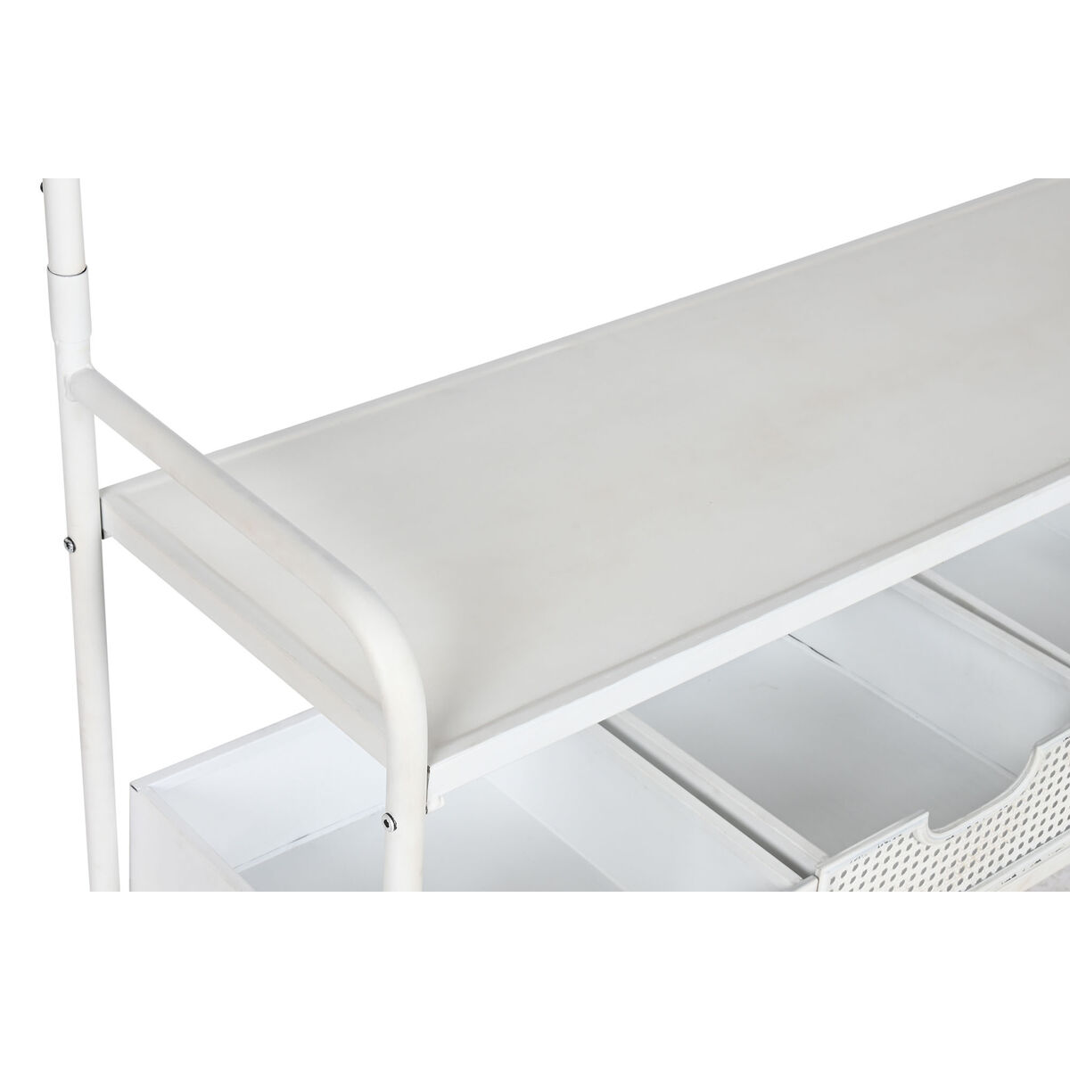 Perchero con Balda Home ESPRIT Blanco Metal Loft 110 x 36 x 186 cm