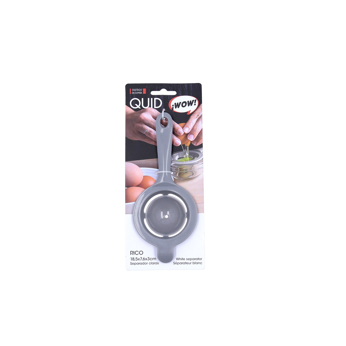 Separador de clara de huevo Quid Rico 18,5 x 7,6 x 3 cm (24 Unidades)