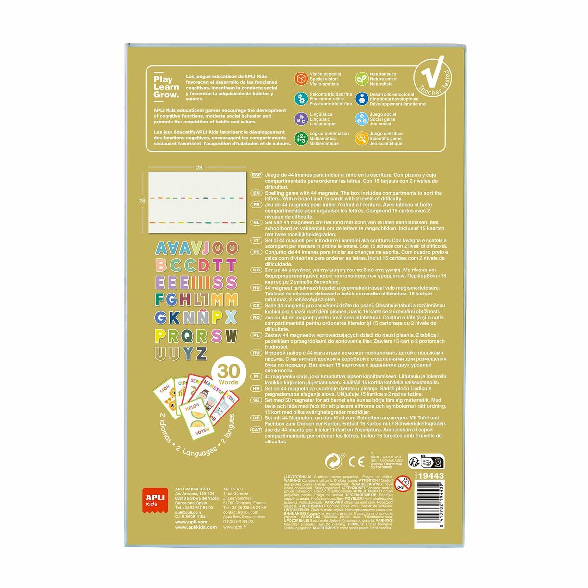 Juego Magnético Apli Multicolor