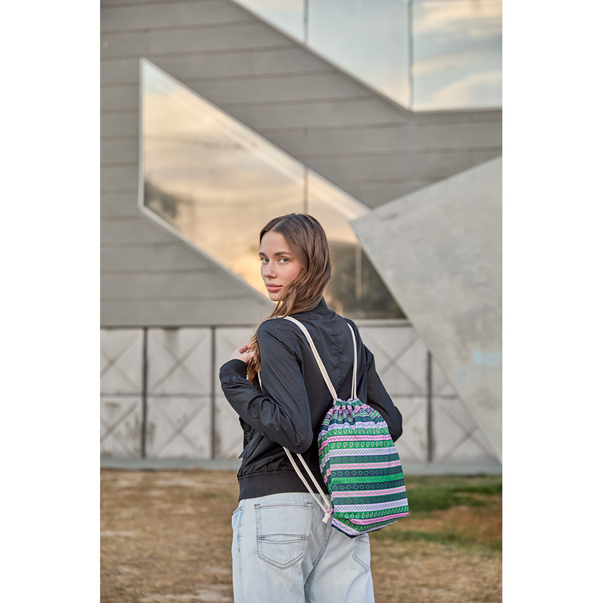 Mochila Plegable C-Collection 30942 Colores surtidos 35 x 40 cm Impermeable