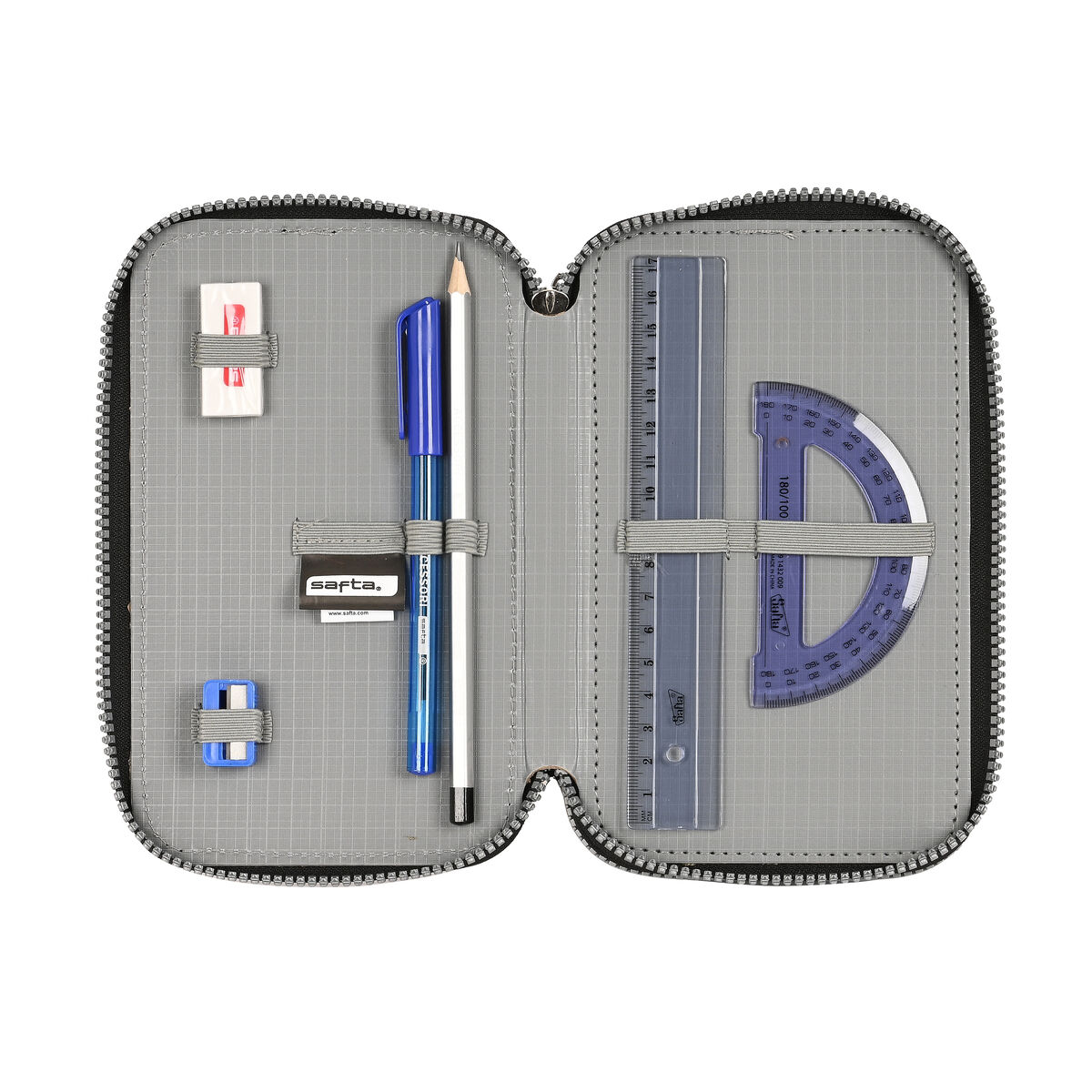 Estuche Escolar Safta 12,5 x 19,5 x 5,5 cm