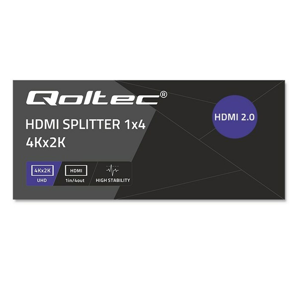 Switch HDMI Qoltec 51799 Negro