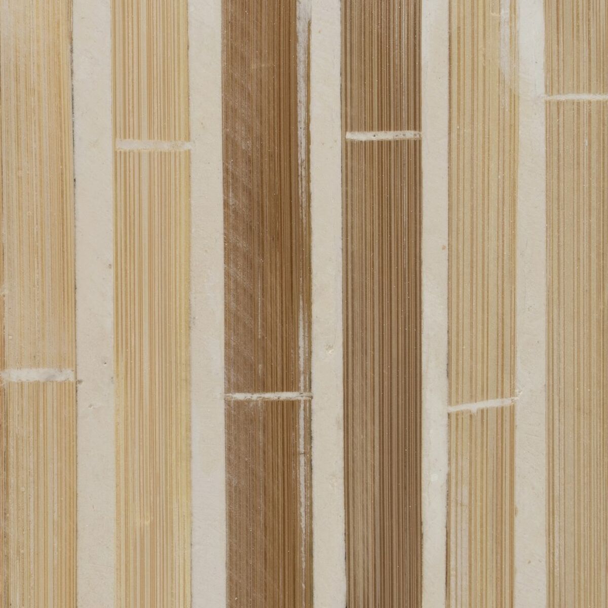 Portavelas Beige Bambú Madera MDF 10,5 x 10,5 x 16 cm