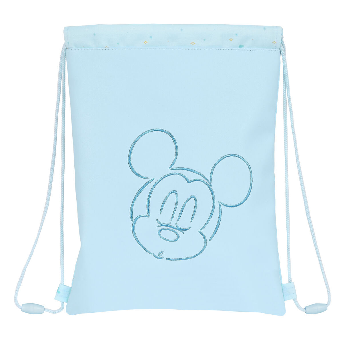 Bolsa Mochila con Cuerdas Mickey Mouse Baby Azul claro 26 x 34 cm