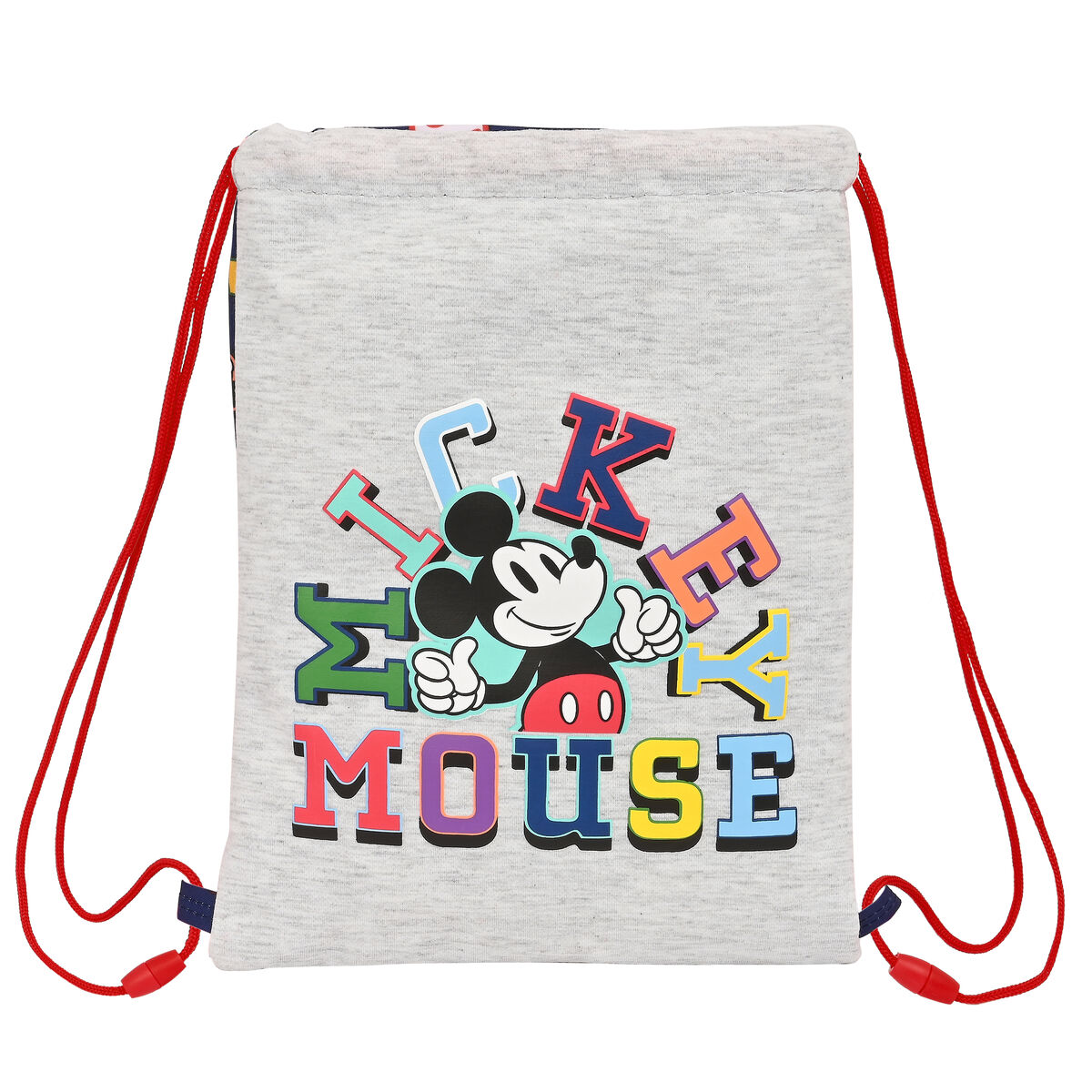Bolsa Mochila con Cuerdas Mickey Mouse Only One Azul marino 26 x 34 x 1 cm