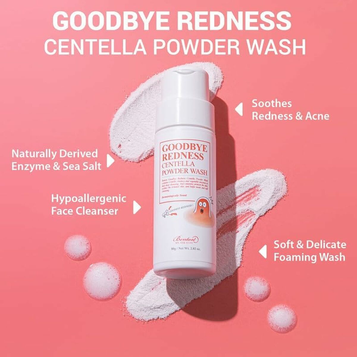 Limpiador Facial Benton Goodbye Redness Centella 80 g En polvo