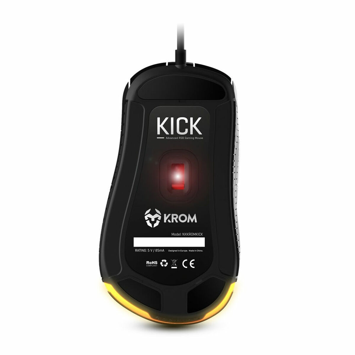 Ratón Gaming Krom NXKROMKICK Negro 6200 dpi RGB
