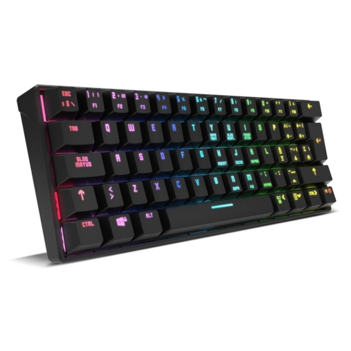 Teclado Gaming Krom Kluster Negro Qwerty Español