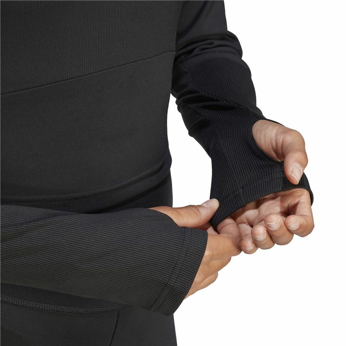 Camiseta de Manga Larga Mujer Adidas Studio Negro