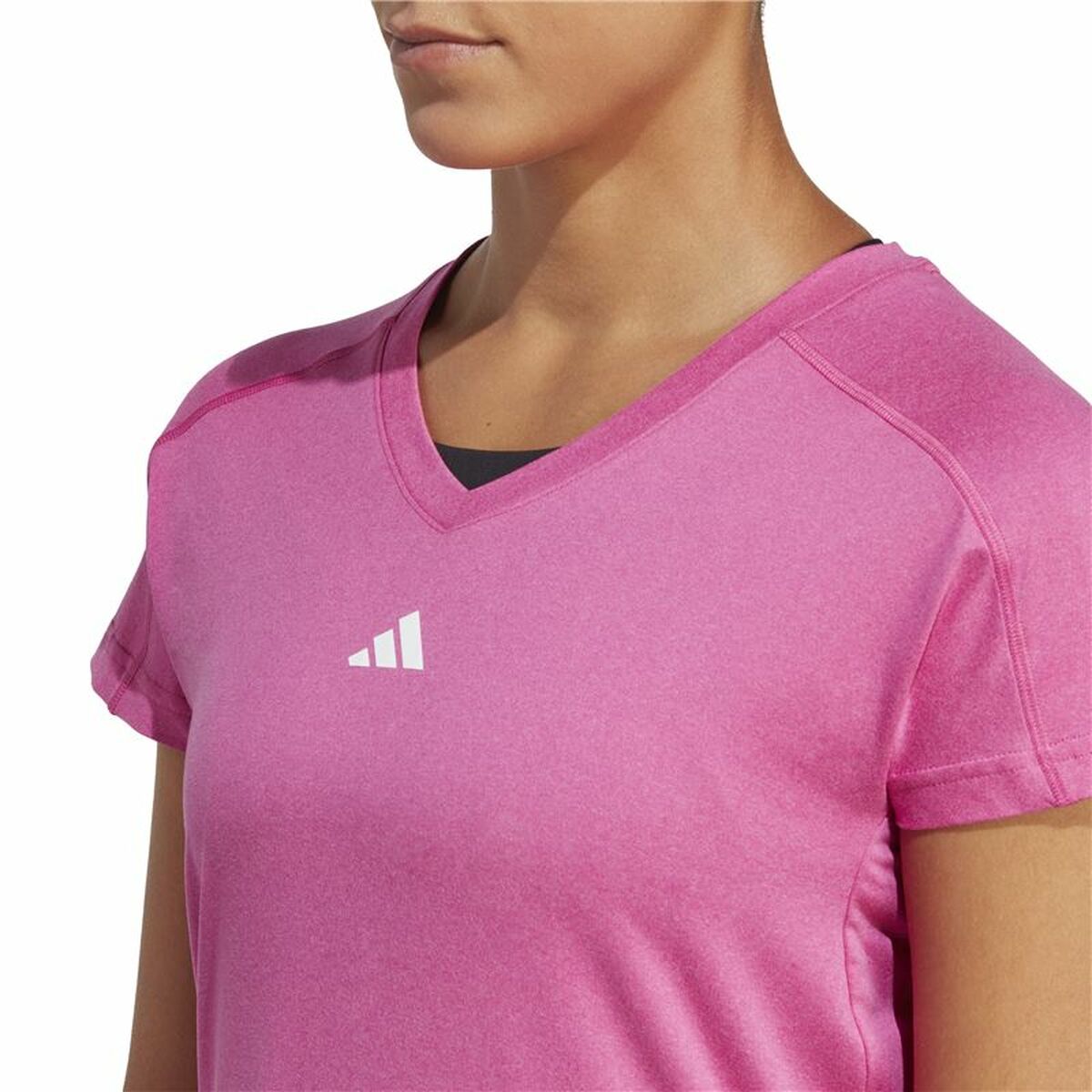 Camiseta de Manga Corta Mujer Adidas Essentials Rosa Lila