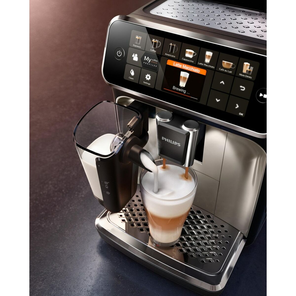 Cafetera Superautomática Philips EP5447/90 Negro Cromo 1500 W 15 bar 1,8 L