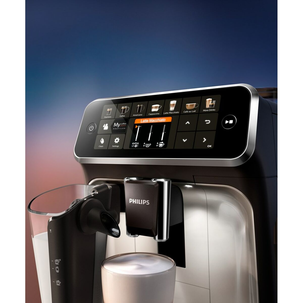 Cafetera Superautomática Philips EP5447/90 Negro Cromo 1500 W 15 bar 1,8 L