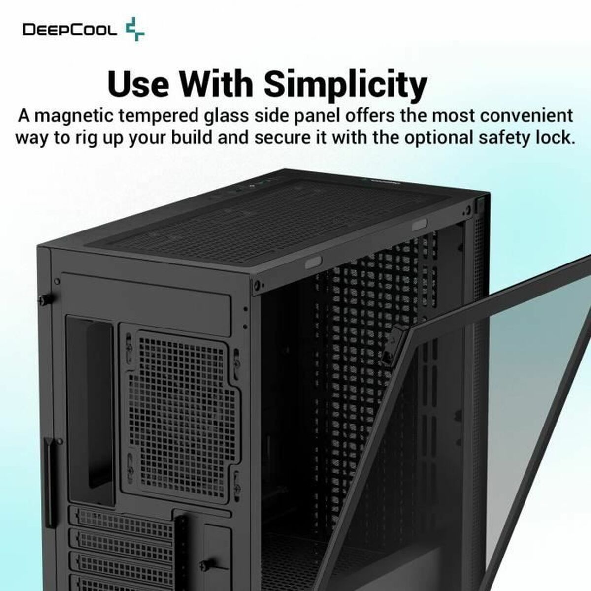 Caja Semitorre ATX DEEPCOOL R-CH370-BKNAM1-G-1 Negro