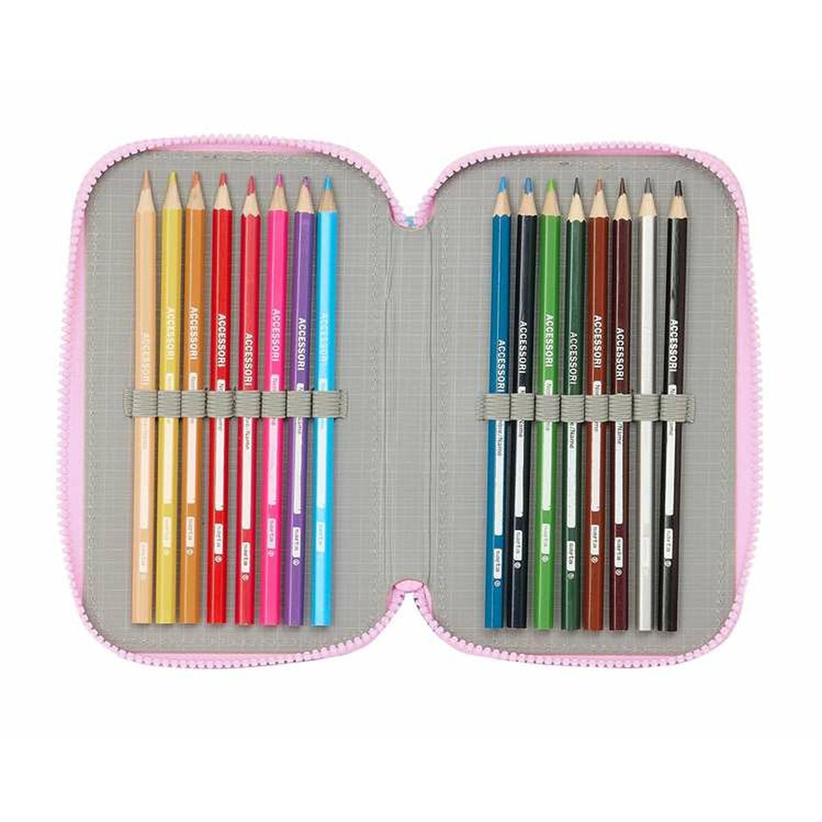 Estuche Escolar Safta Cool days 12,5 x 19,5 x 5,5 cm