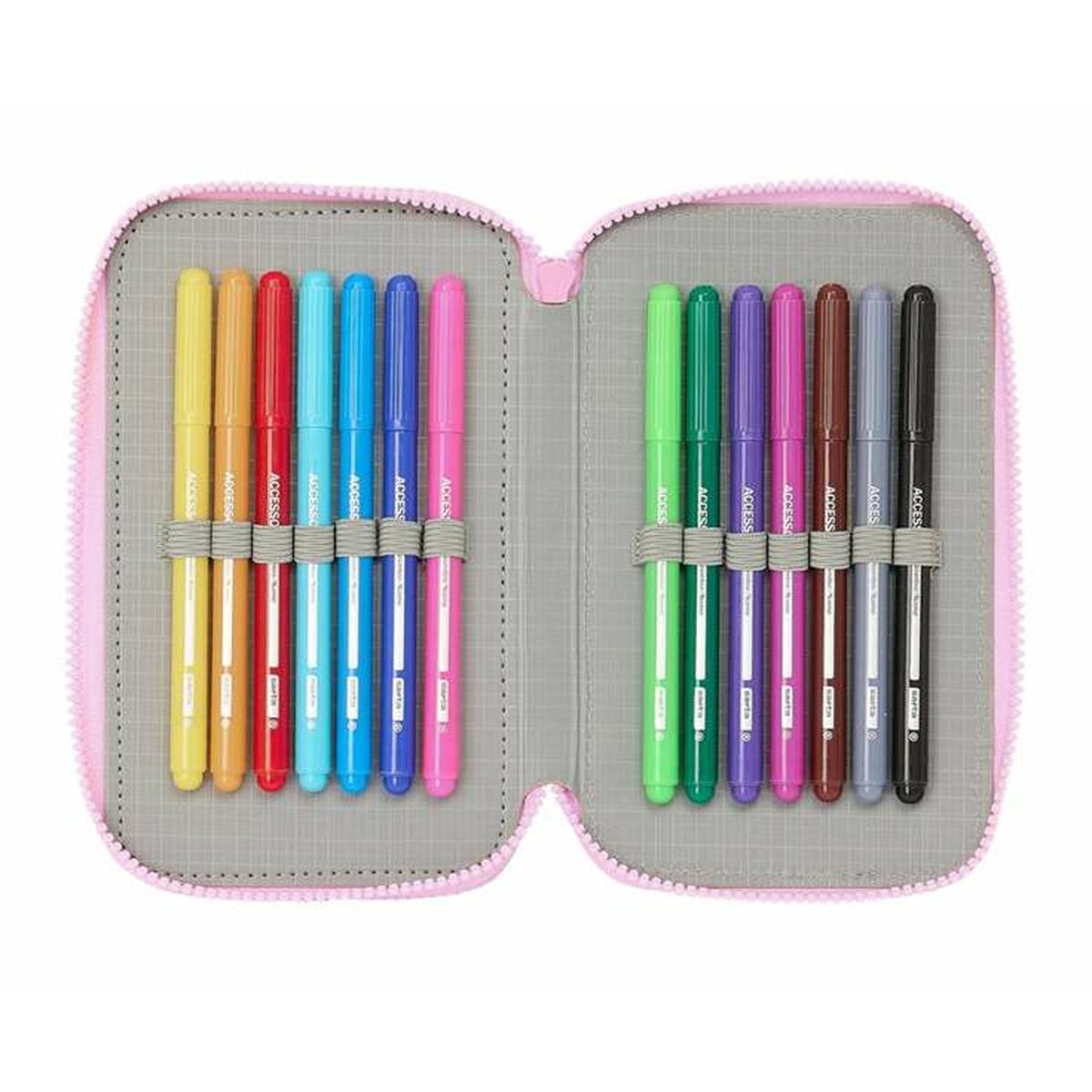 Estuche Escolar Safta Cool days 12,5 x 19,5 x 5,5 cm