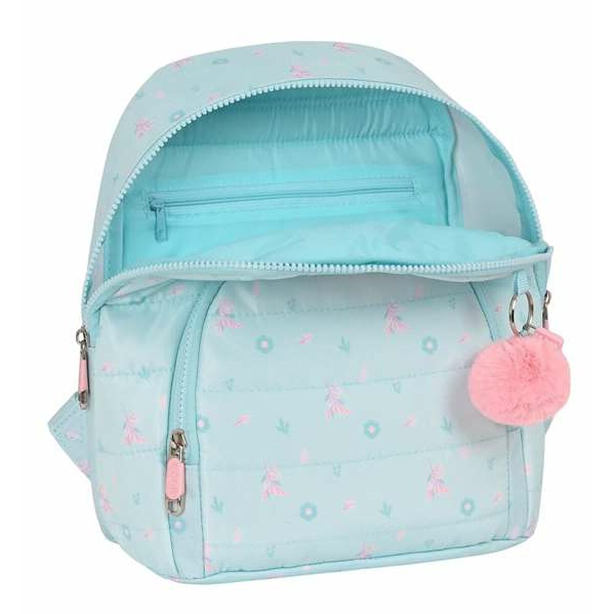Mochila Infantil Moos Garden Turquesa 25 x 30 x 13 cm Mini