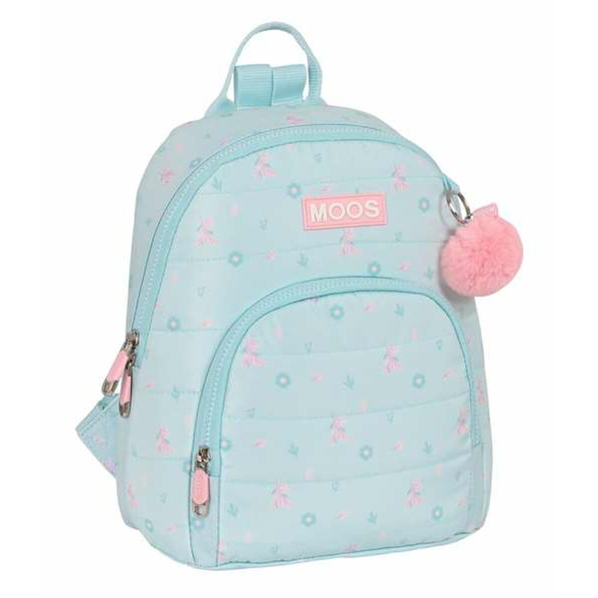 Mochila Infantil Moos Garden Turquesa 25 x 30 x 13 cm Mini