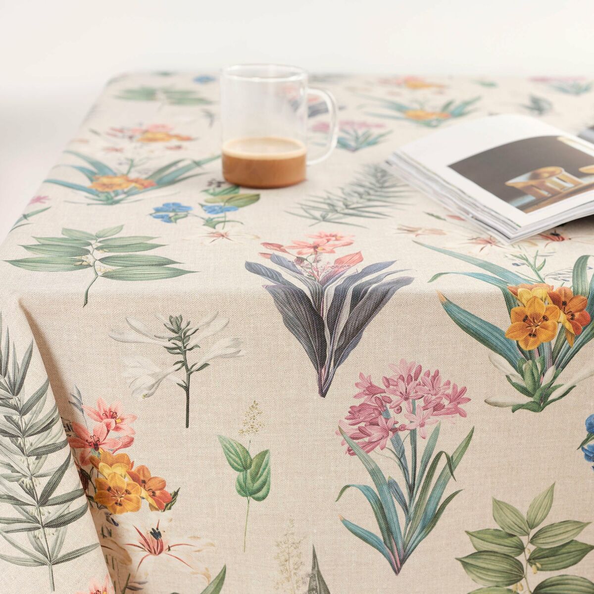 Mantel resinado antimanchas Belum 0120-349 Multicolor 150 x 150 cm