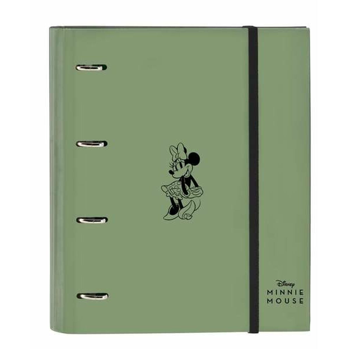 Carpeta de anillas Minnie Mouse Mint Shadow Verde militar 27 x 32 x 3,5 cm