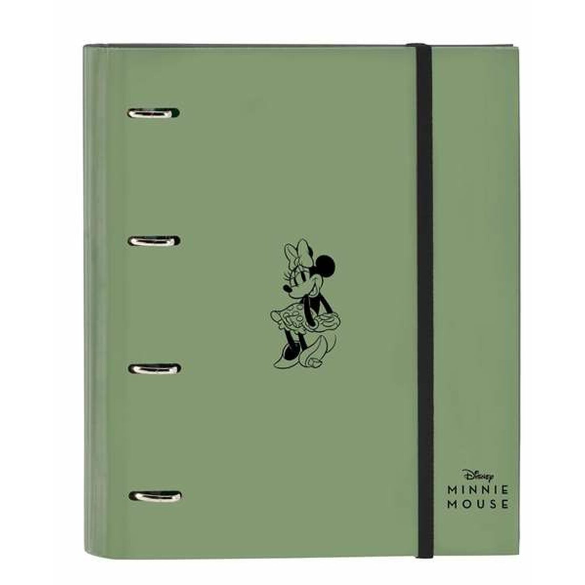Carpeta de anillas Minnie Mouse Mint Shadow Verde militar 27 x 32 x 3,5 cm