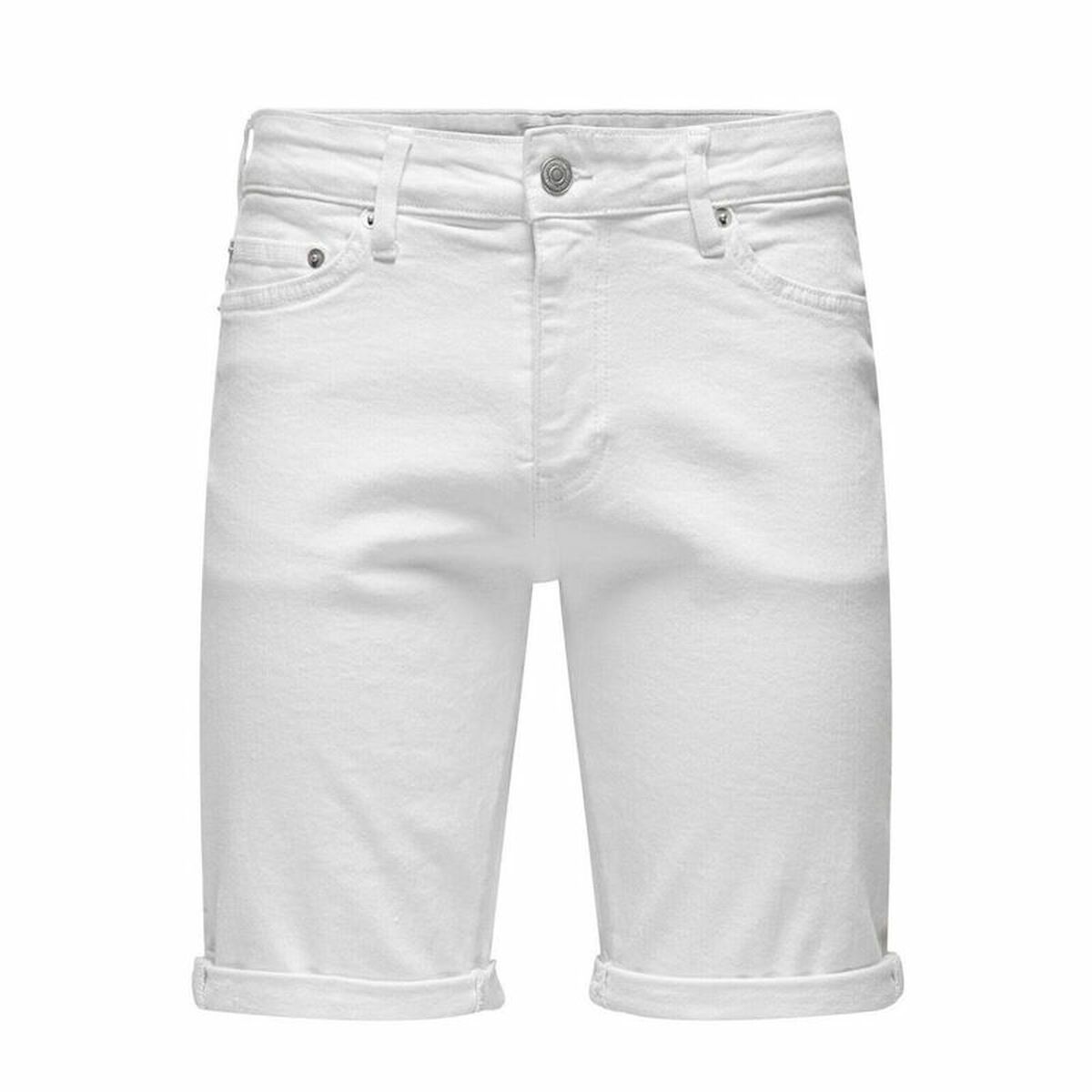 Pantalones Cortos de Hombre Only & Sons Onsply 9297 White Blanco