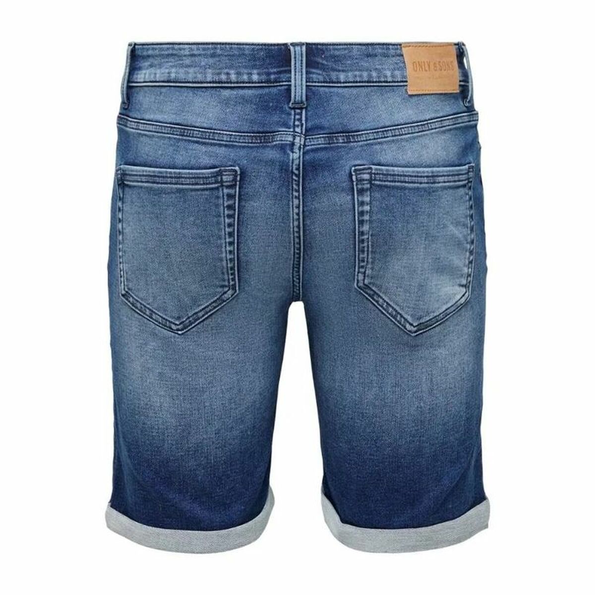 Pantalones Cortos Vaqueros para Hombre Only & Sons Onsply Dark Mid Blue Azul