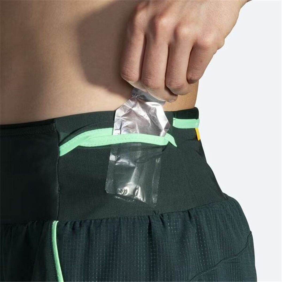 Pantalones Cortos Deportivos para Mujer Brooks High Point 3" 2-in-1 2.0 Verde