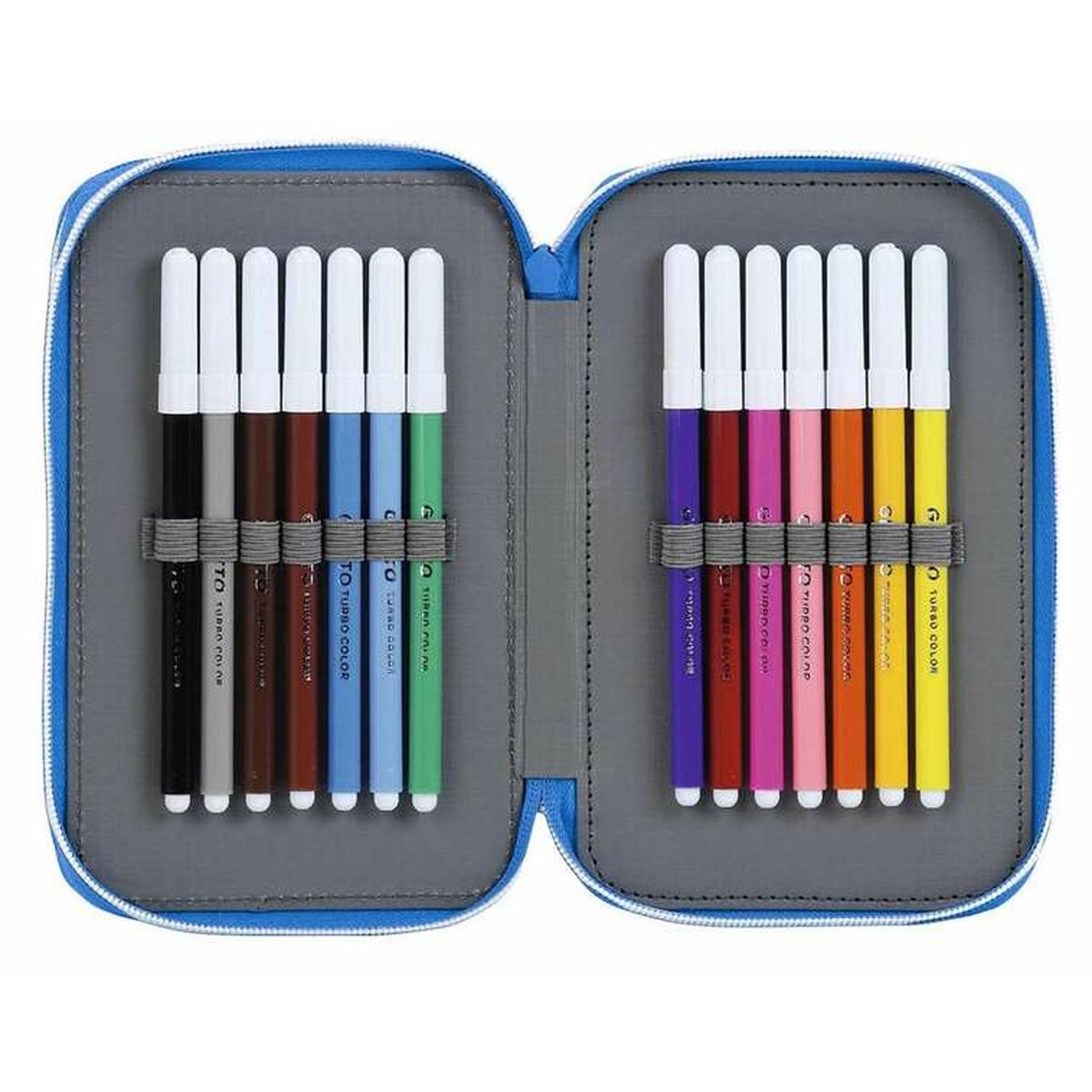 Plumier Doble RCD Espanyol Azul Blanco 12,5 x 19,5 x 4 cm