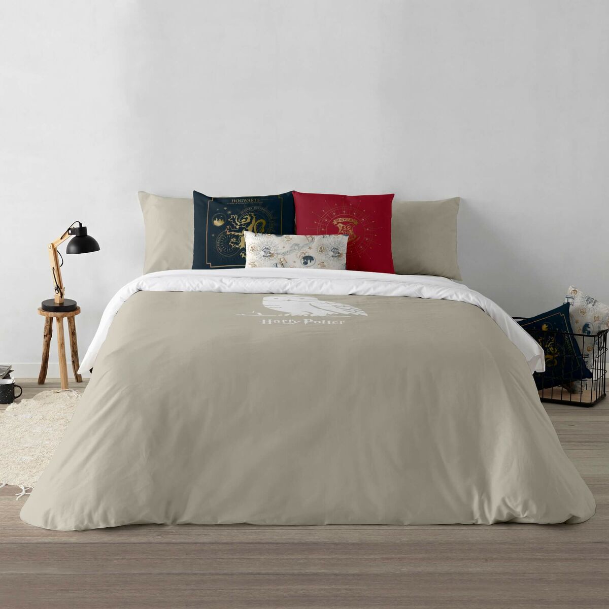 Funda Nórdica Harry Potter Magical Hedwig Multicolor 175 Hilos 180 x 220 cm Cama de 105