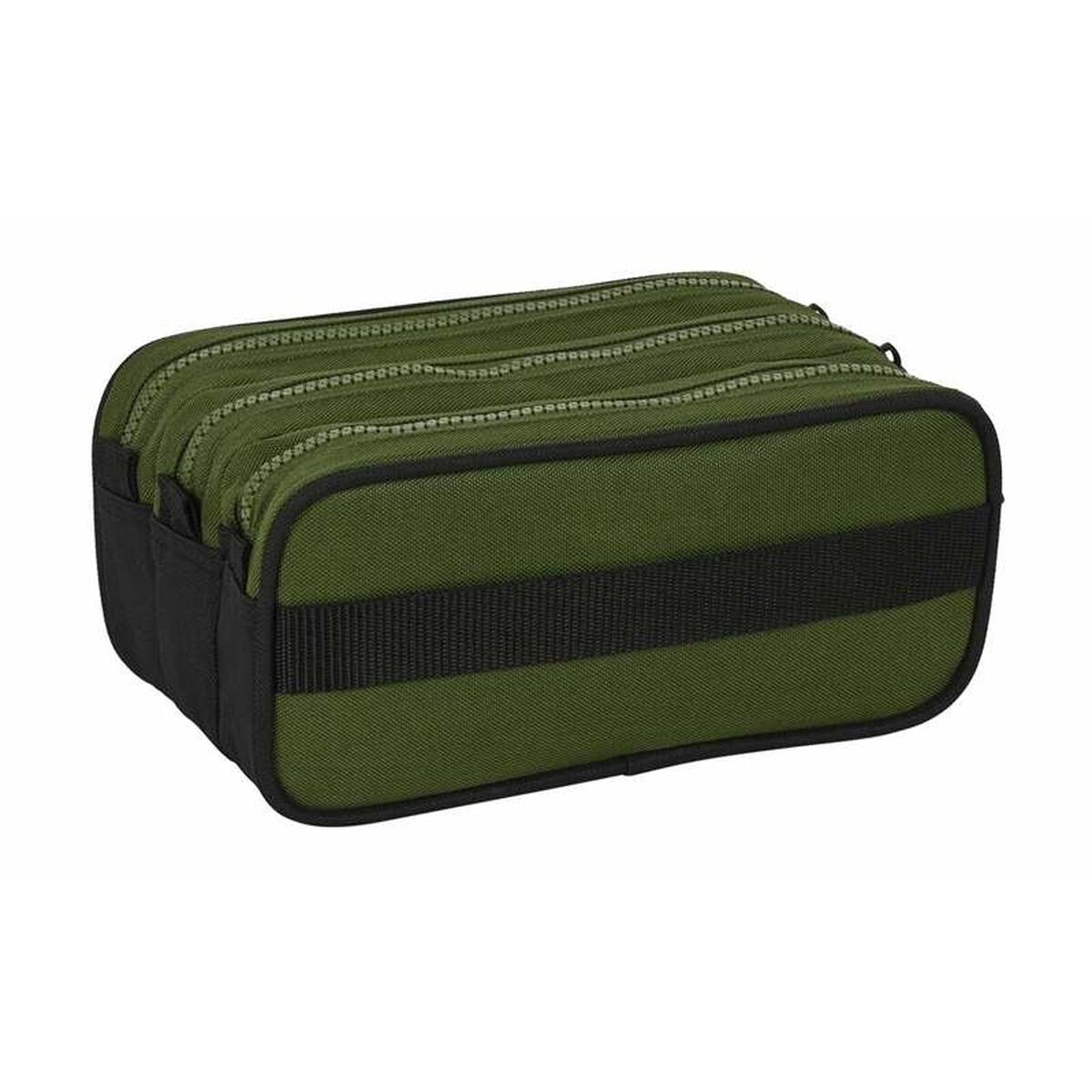 Portatodo Triple Safta Dark Forest Verde 21,5 x 10 x 8 cm