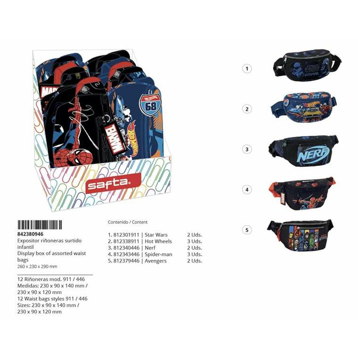 Riñonera Safta 26 x 29 x 23 cm