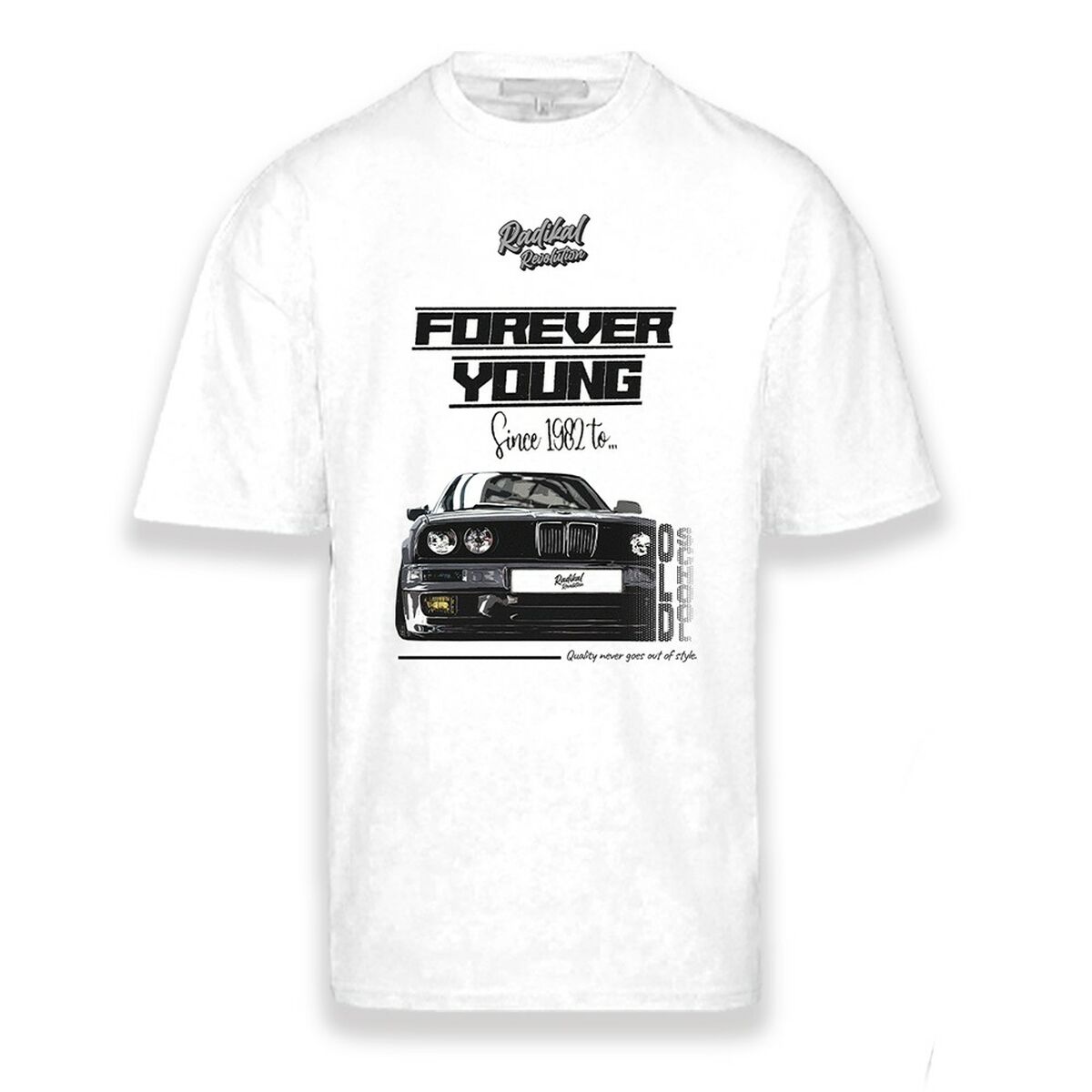 Camiseta de Manga Corta Hombre RADIKAL FOREVER YOUNG Blanco L