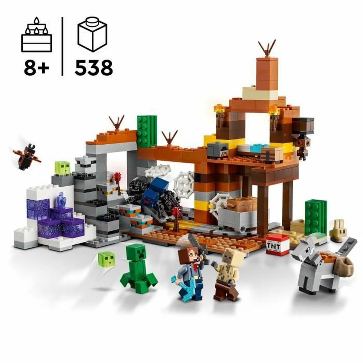 Juego de Construcción Lego Minecraft 21263 Badlands Mine Multicolor 538 Piezas
