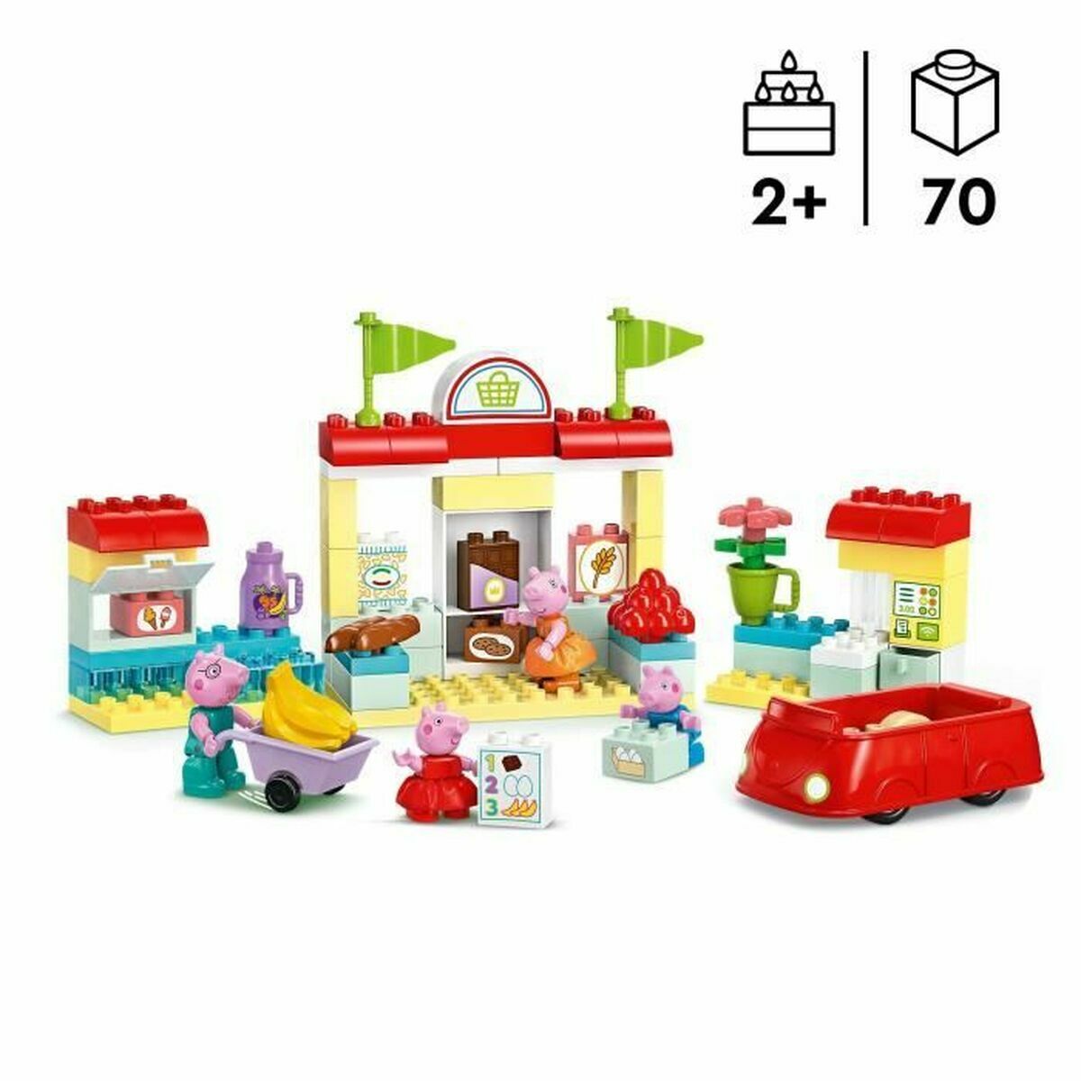 Juego de Construcción Lego Peppa Pig's Supermarket Multicolor