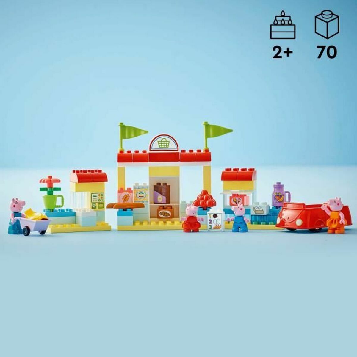 Juego de Construcción Lego Peppa Pig's Supermarket Multicolor