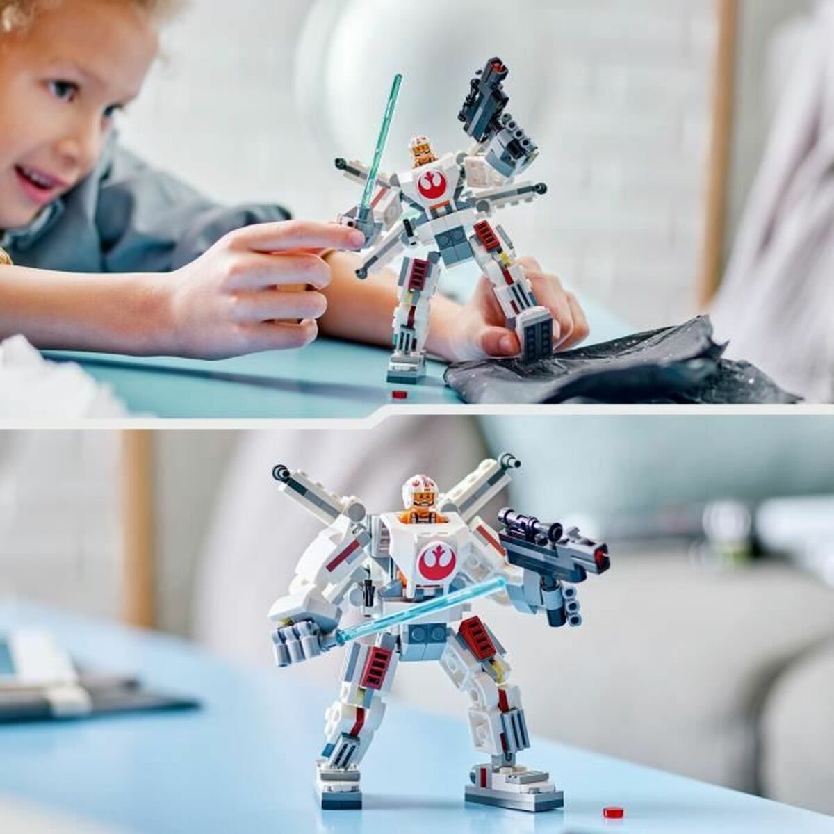 Juego de Construcción Lego Luke Skywalker's X-Wing Mech Multicolor