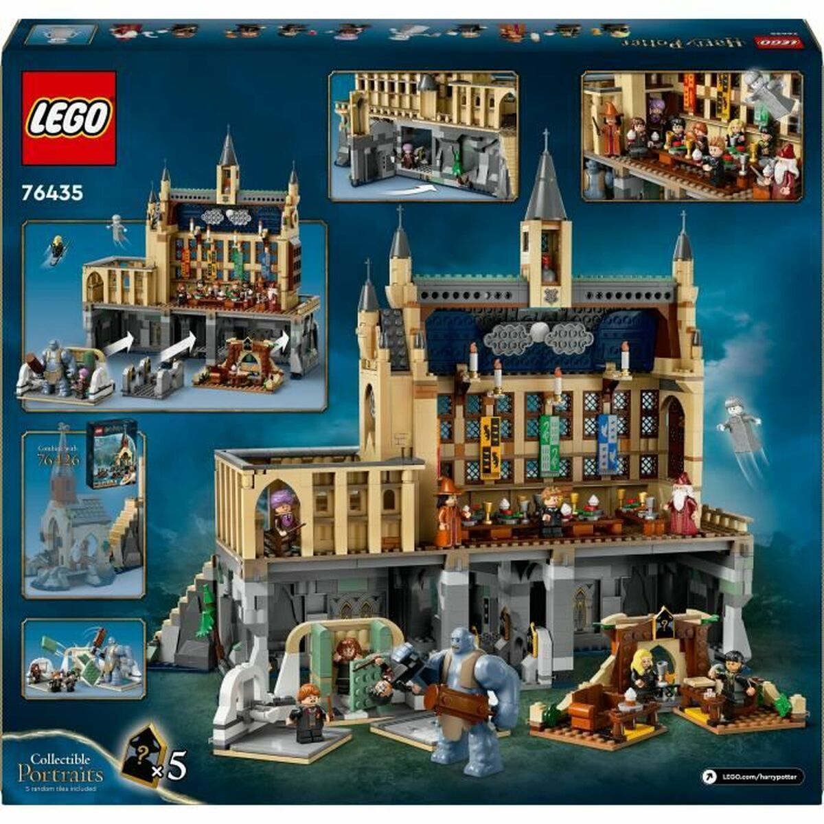 Juego de Construcción Lego 76435 Hogwarts Castle: Great Hall Multicolor 1732 Piezas